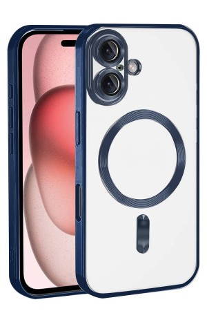LRZ02 Apple iPhone 17 Kross Magneticsafe Kapak - Lacivert&hellip;
