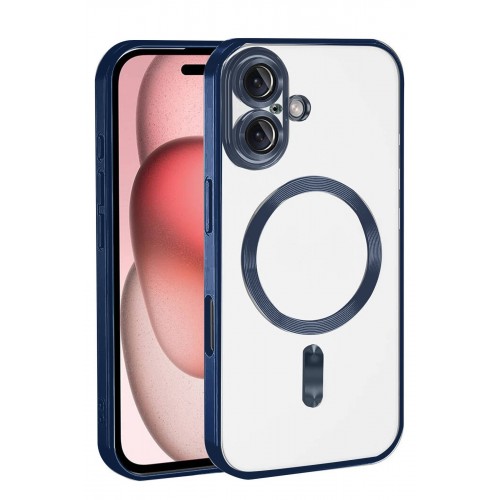 LRZ02 Apple iPhone 17 Kross Magneticsafe Kapak - Lacivert