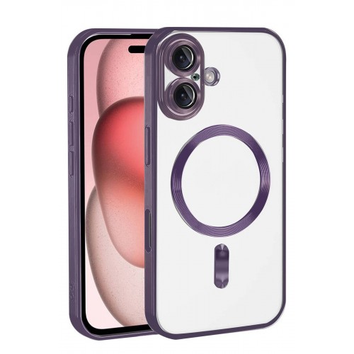 LRZ02 Apple iPhone 17 Kross Magneticsafe Kapak - Mor