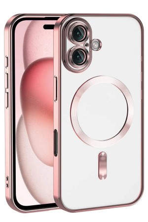 LRZ02 Apple iPhone 17 Kross Magneticsafe Kapak - Rose&hellip;