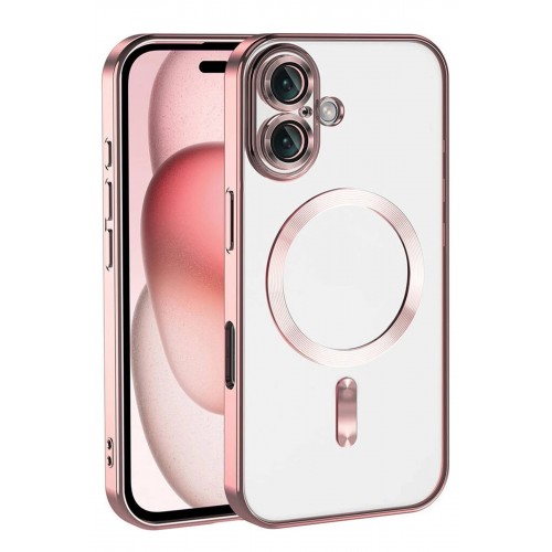 LRZ02 Apple iPhone 17 Kross Magneticsafe Kapak - Rose