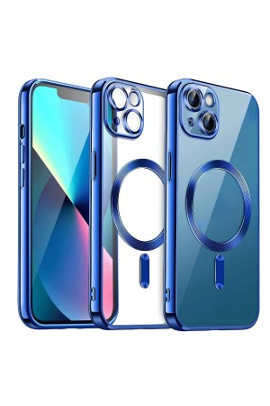 LRZ02 iPhone 13 Kılıf Kross Magneticsafe Kapak - Lacivert&hellip;