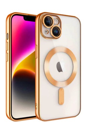 LRZ02 iPhone 15 Kılıf Kross Magneticsafe Kapak - Turuncu&hellip;