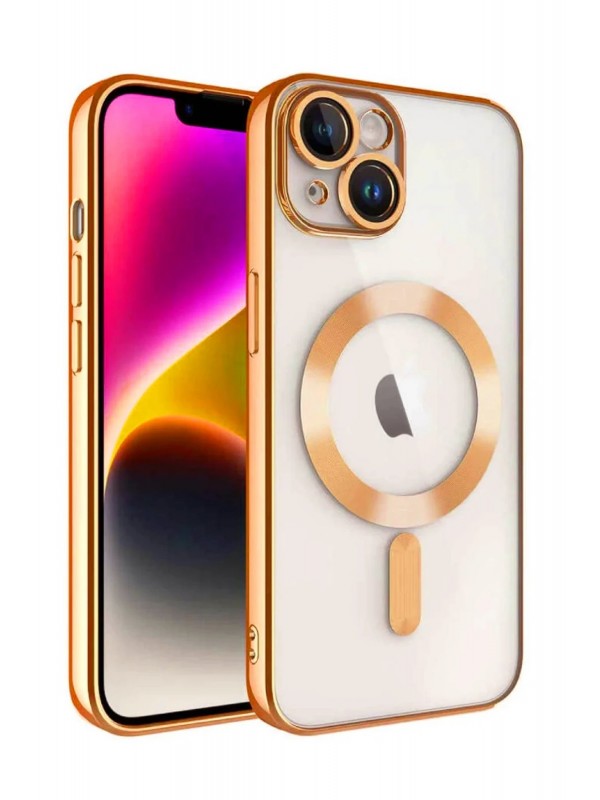 LRZ02 iPhone 15 Kılıf Kross Magneticsafe Kapak - Turuncu&hellip;