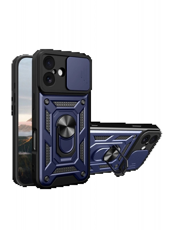 LRZ02 Apple iPhone 17 Pars Lens Yüzüklü Silikon - Lacivert&hellip;