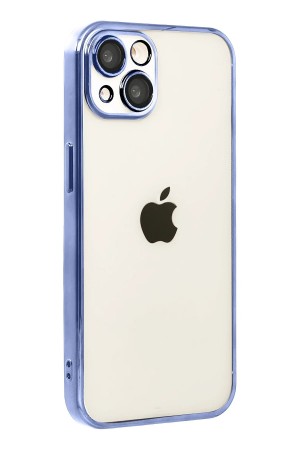 LRZ02 Apple iPhone 15 Lensli Silikon - Açık Mavi&hellip;