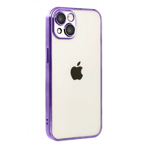 LRZ02 Apple iPhone 15 Lensli Silikon - Mor