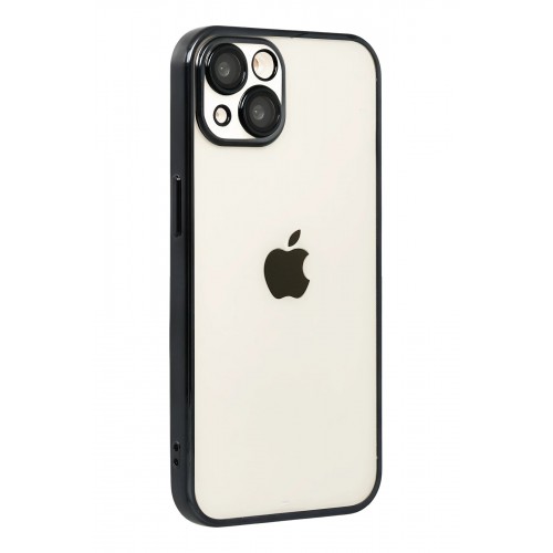 LRZ02 Apple iPhone 15 Lensli Silikon - Siyah