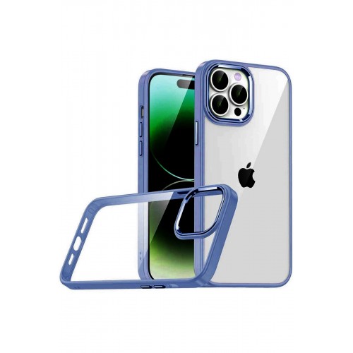 LRZ02 Apple iPhone 15 Pro Max Lensli Silikon - Lacivert