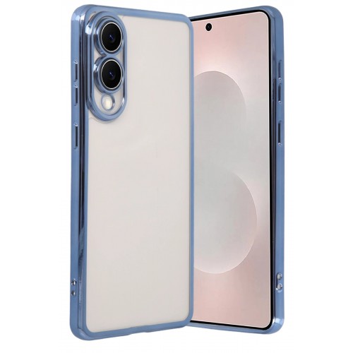 LRZ02 Samsung Galaxy S25 Edge Lensli Silikon - Açık Mavi