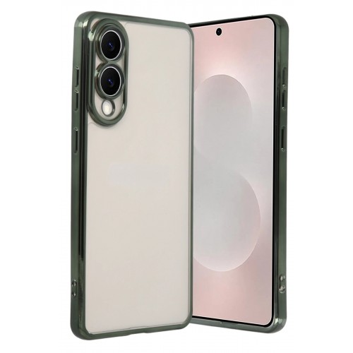 LRZ02 Samsung Galaxy S25 Edge Lensli Silikon - Yeşil