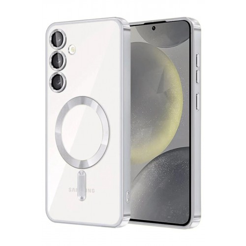 LRZ02 Samsung Galaxy A15 4G Kross Magneticsafe Kapak - Gümüş