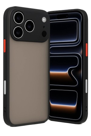 LRZ02 iPhone 17 Pro Max Kılıf Montreal Silikon Kapak - Siyah&hellip;