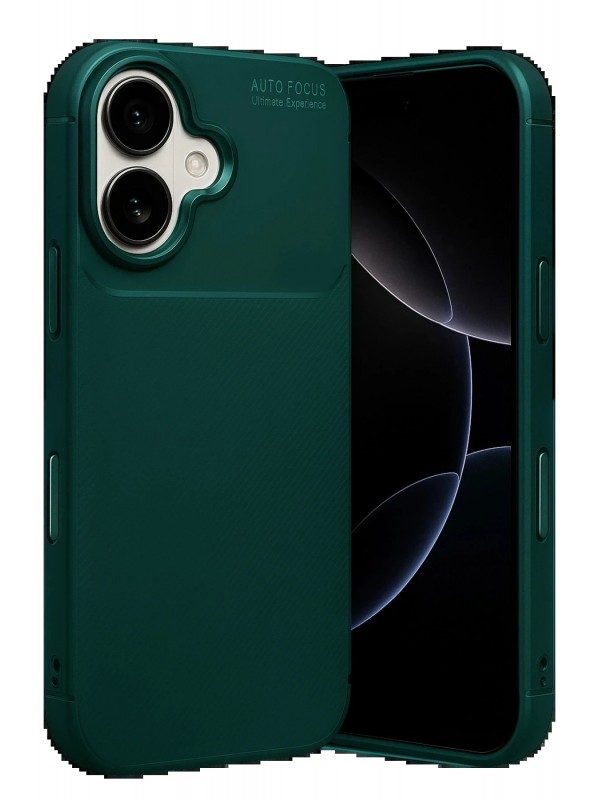 LRZ02 Apple iPhone 17 Auto Focus Karbon Kapak - Koyu Yeşil&hellip;
