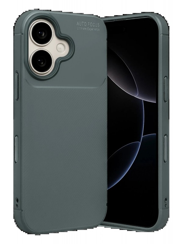 LRZ02 Apple iPhone 17 Auto Focus Karbon Kapak - Gri&hellip;