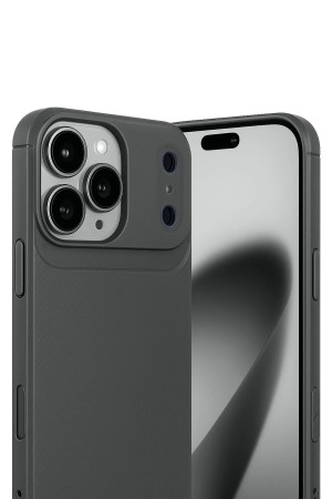 LRZ02 Apple iPhone 17 Pro Auto Focus Karbon Kapak - Gri&hellip;