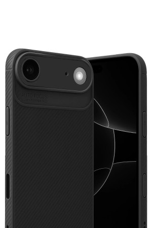 LRZ02 Apple iPhone 17 Air Auto Focus Karbon Kapak - Siyah&hellip;