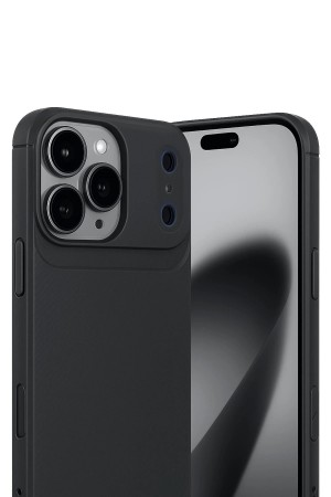LRZ02 Apple iPhone 17 Pro Max Auto Focus Karbon Kapak - Siyah&hellip;