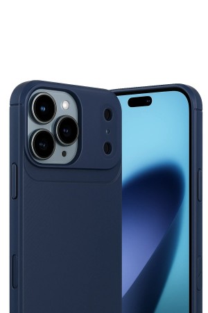 LRZ02 Apple iPhone 17 Pro Max Auto Focus Karbon Kapak - Lacivert&hellip;