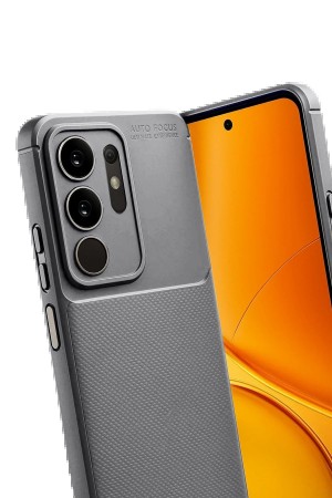 LRZ02 Vivo Y29S Auto Focus Karbon Kapak - Gri&hellip;