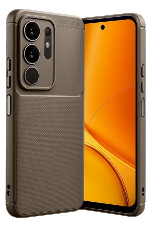 LRZ02 Vivo Y29 4G Auto Focus Karbon Kapak - Kahverengi&hellip;