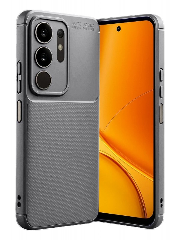 LRZ02 Vivo Y29 4G Auto Focus Karbon Kapak - Gri&hellip;