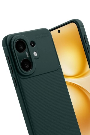 LRZ02 Vivo X200 FE Auto Focus Karbon Kapak - Koyu Yeşil&hellip;