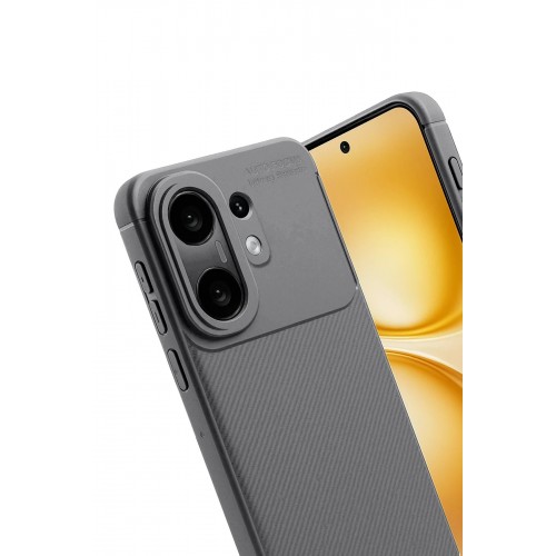 LRZ02 Vivo X200 FE Auto Focus Karbon Kapak -Gri