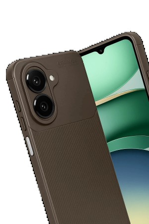 LRZ02 Xiaomi Redmi A5 4G Auto Focus Karbon Kapak - Kahverengi&hellip;