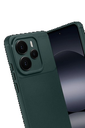 LRZ02 Xiaomi Note 14 5G Auto Focus Karbon Kapak - Koyu Yeşil&hellip;