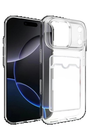 LRZ02 Apple iPhone 17 Pro Kart Şeffaf Silikon - Şeffaf&hellip;