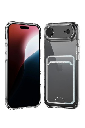 LRZ02 Apple iPhone 17 Air Kart Şeffaf Silikon - Şeffaf&hellip;