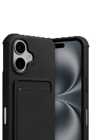 LRZ02 Apple iPhone 17 Kelvin Kartvizitli Silikon - Siyah&hellip;