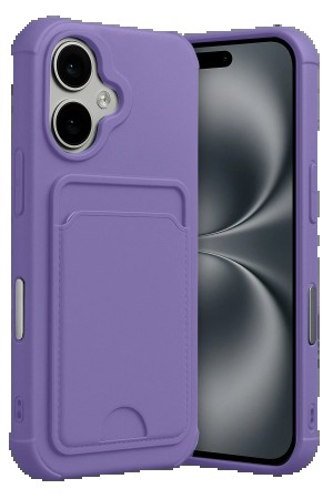 LRZ02 Apple iPhone 17 Kelvin Kartvizitli Silikon - Lila&hellip;