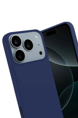 LRZ02 Apple iPhone 17 Pro First Silikon - Lacivert&hellip;