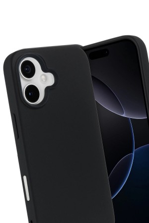 LRZ02 Apple iPhone 17 Nano içi Kadife Silikon - Siyah&hellip;