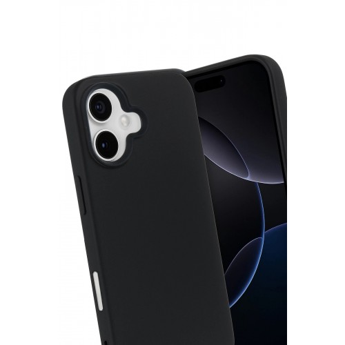 LRZ02 Apple iPhone 17 Nano içi Kadife Silikon - Siyah