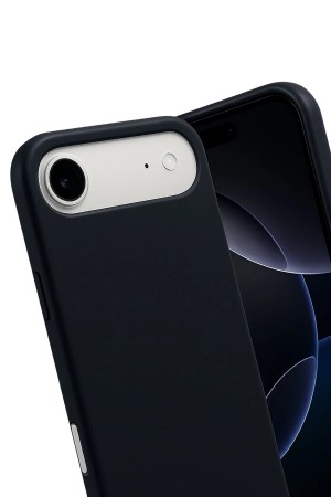 LRZ02 Apple iPhone 17 Air Nano içi Kadife Silikon - Siyah&hellip;