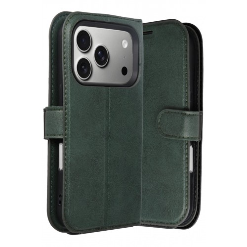 LRZ02 Apple iPhone 17 Pro Trend S Plus Kapaklı Kılıf - Yeşil