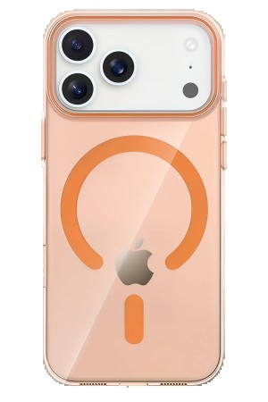 LRZ02 Apple iPhone 17 Pro PC Blank Magsafe Kapak - Turuncu&hellip;