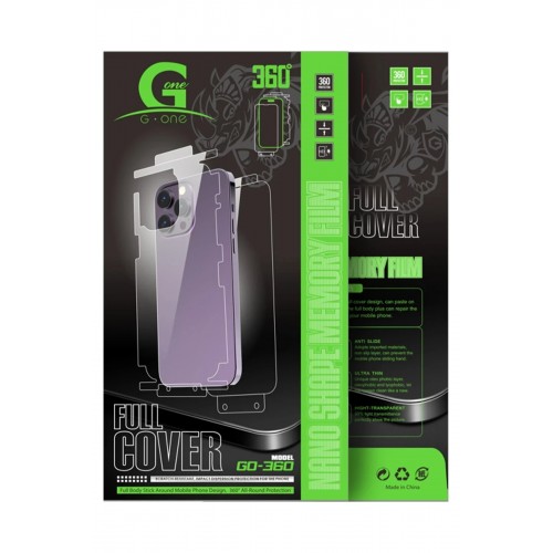 LRZ02 iPhone 17 Pro Max 360 Mat Full Body Arka Koruyucu