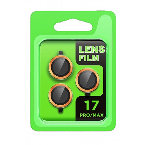 LRZ02 Apple iPhone 17 Pro Raze Metal Kamera Lens - Turuncu