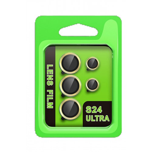 LRZ02 Samsung Galaxy S24 Ultra Raze Metal Kamera Lens - Sarı