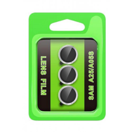 LRZ02 Samsung Galaxy A25 5G Raze Metal Kamera Lens - Gümüş