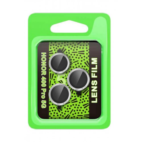 LRZ02 Huawei Honor 400 Pro 5G Raze Metal Kamera Lens - Gümüş