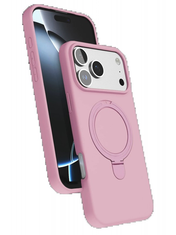 LRZ02 Apple iPhone 17 Pro Max Regal Magsafe Standlı Kapak - Açık Pembe&hellip;