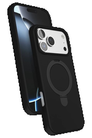 LRZ02 Apple iPhone 17 Pro Max Regal Magsafe Standlı Kapak - Siyah&hellip;