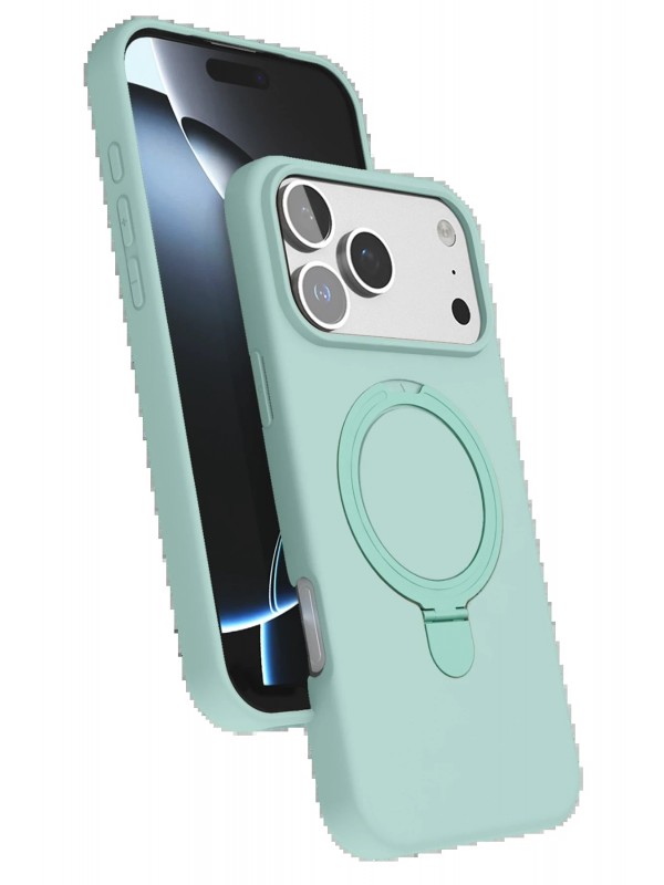 LRZ02 Apple iPhone 17 Pro Max Regal Magsafe Standlı Kapak - Su Yeşili&hellip;