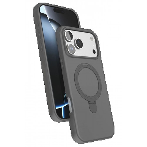 LRZ02 Apple iPhone 17 Pro Max Regal Magsafe Standlı Kapak - Titan Gri