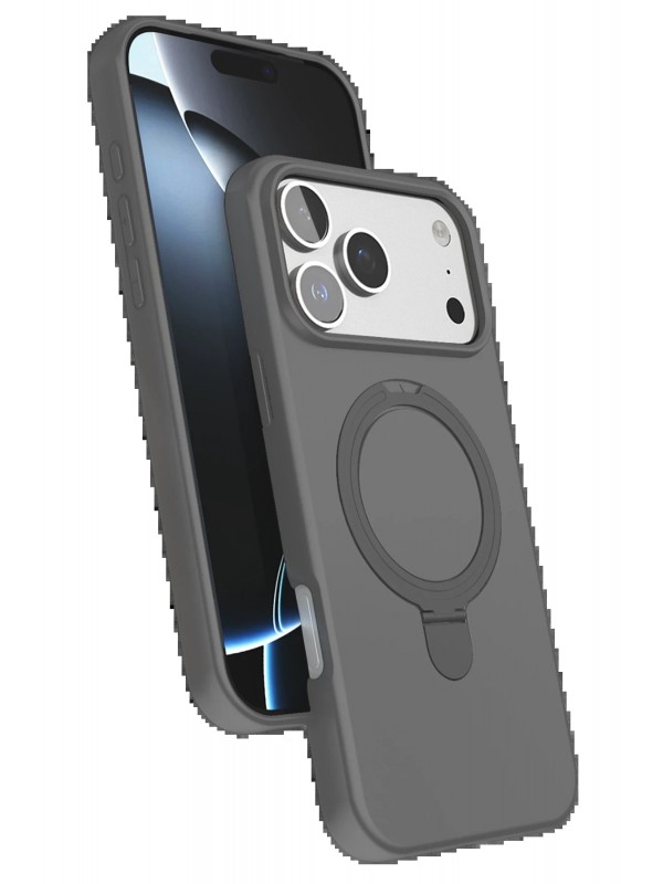 LRZ02 Apple iPhone 17 Pro Max Regal Magsafe Standlı Kapak - Titan Gri&hellip;